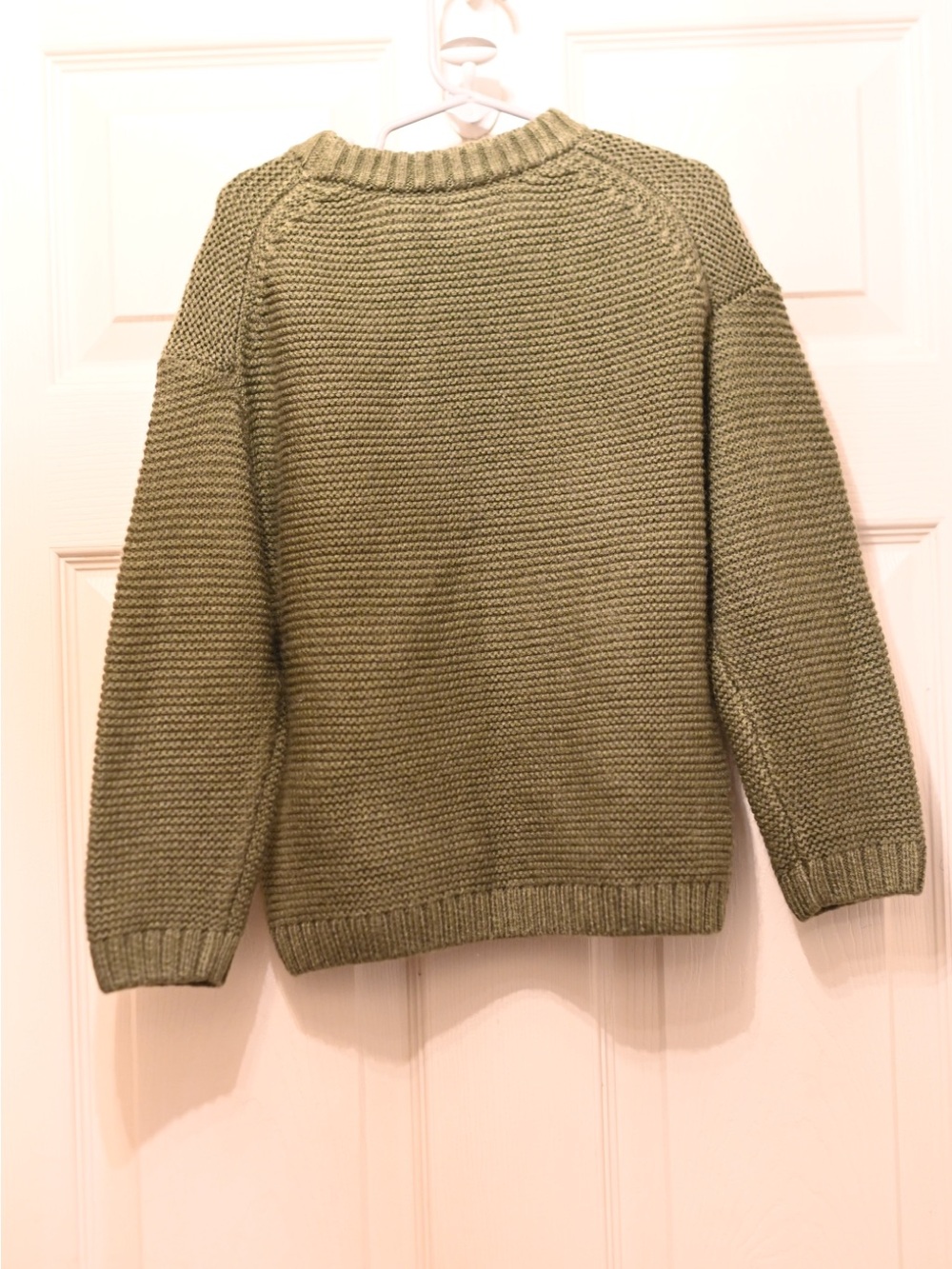 ZARA Girls Olive Green Crewneck Sweater - Picture 5 of 7